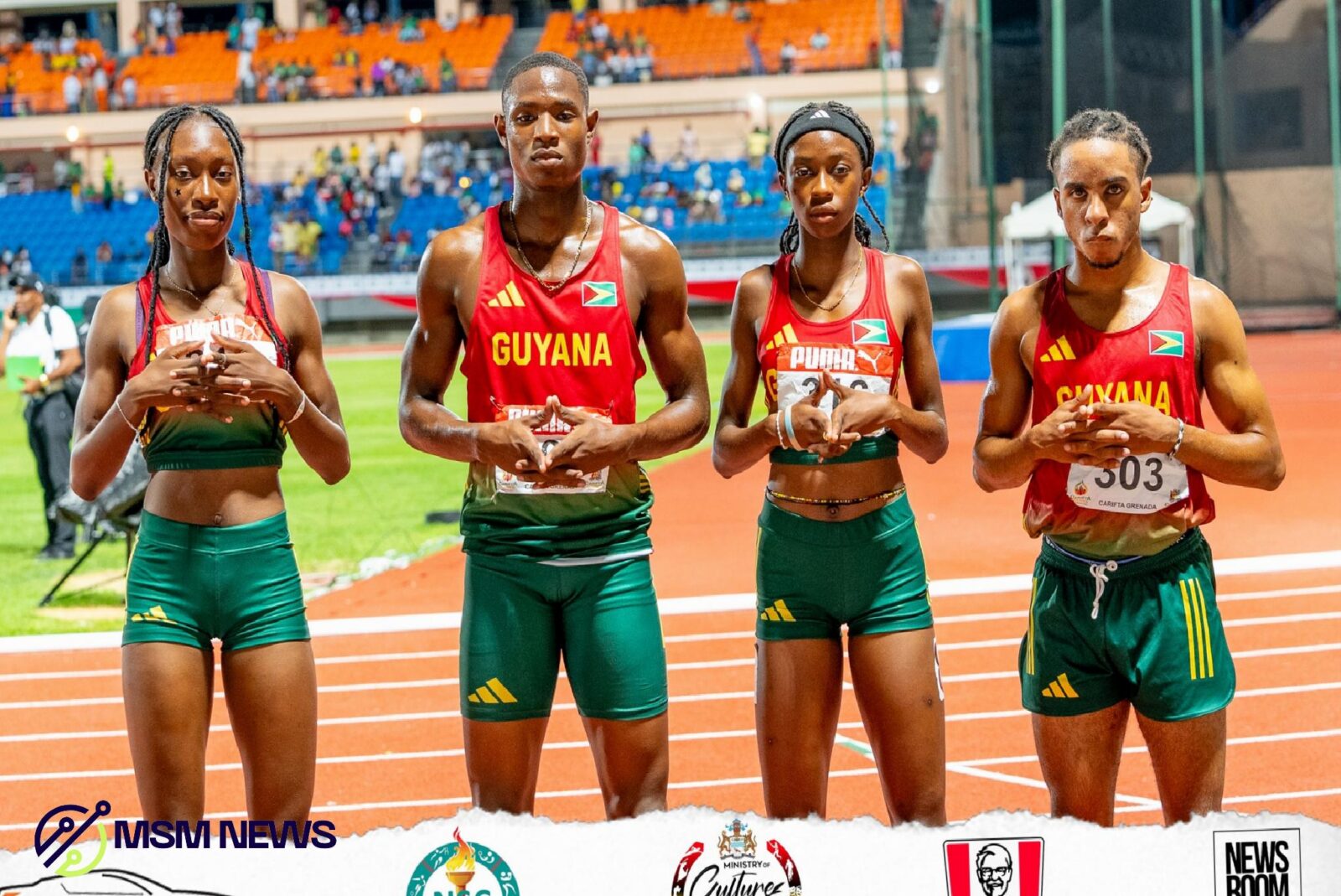 Carifta 2024 Guyana sets new record in Mixed 4X400m relay MSM News